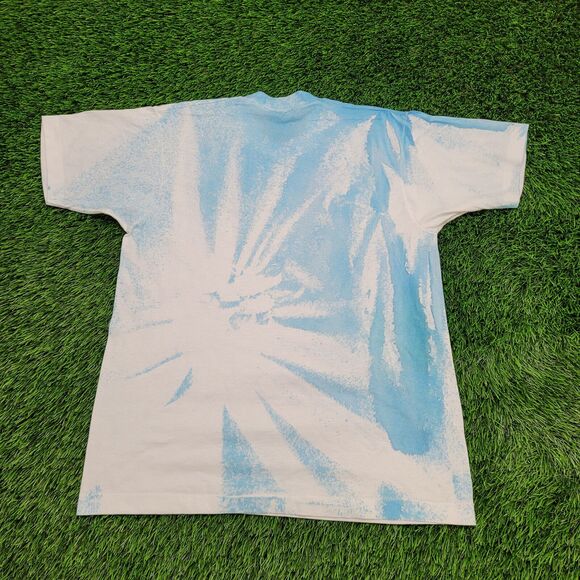 Vintage 90s Screen-Stars Shirt Womens M/L 19x26 Blue - Picture 2 of 10